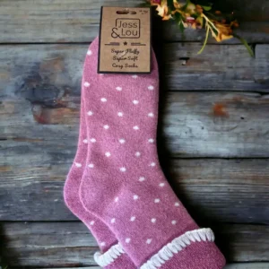 Super Cosy Dotty Cuff Socks