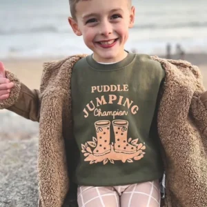 Puddle Jumping Champion - Kids Sweater