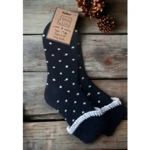 Super Cosy Dotty Cuff Socks