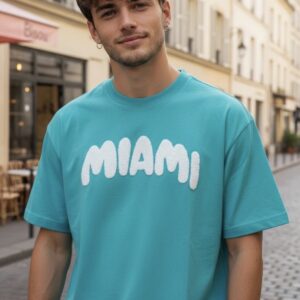 Oversized MIAMI T-shirt 100% COTTON